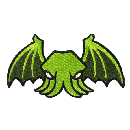 (image for) Winged Cthulhu Emboidered Patch (Iron On)